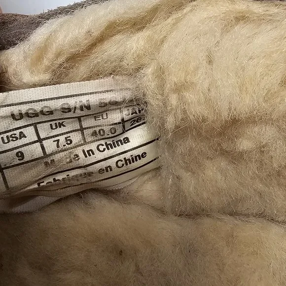 UGG Australia Womens Dakota Suede Sheepskin Moccasin Slip On Brown 5612 9 40 - Picture 8 of 15